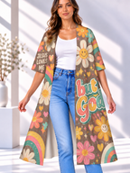 But God Smiling Daisy Women's Short-Sleeved Cape