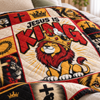 Jesus Is King Lion Of Judah Quilt