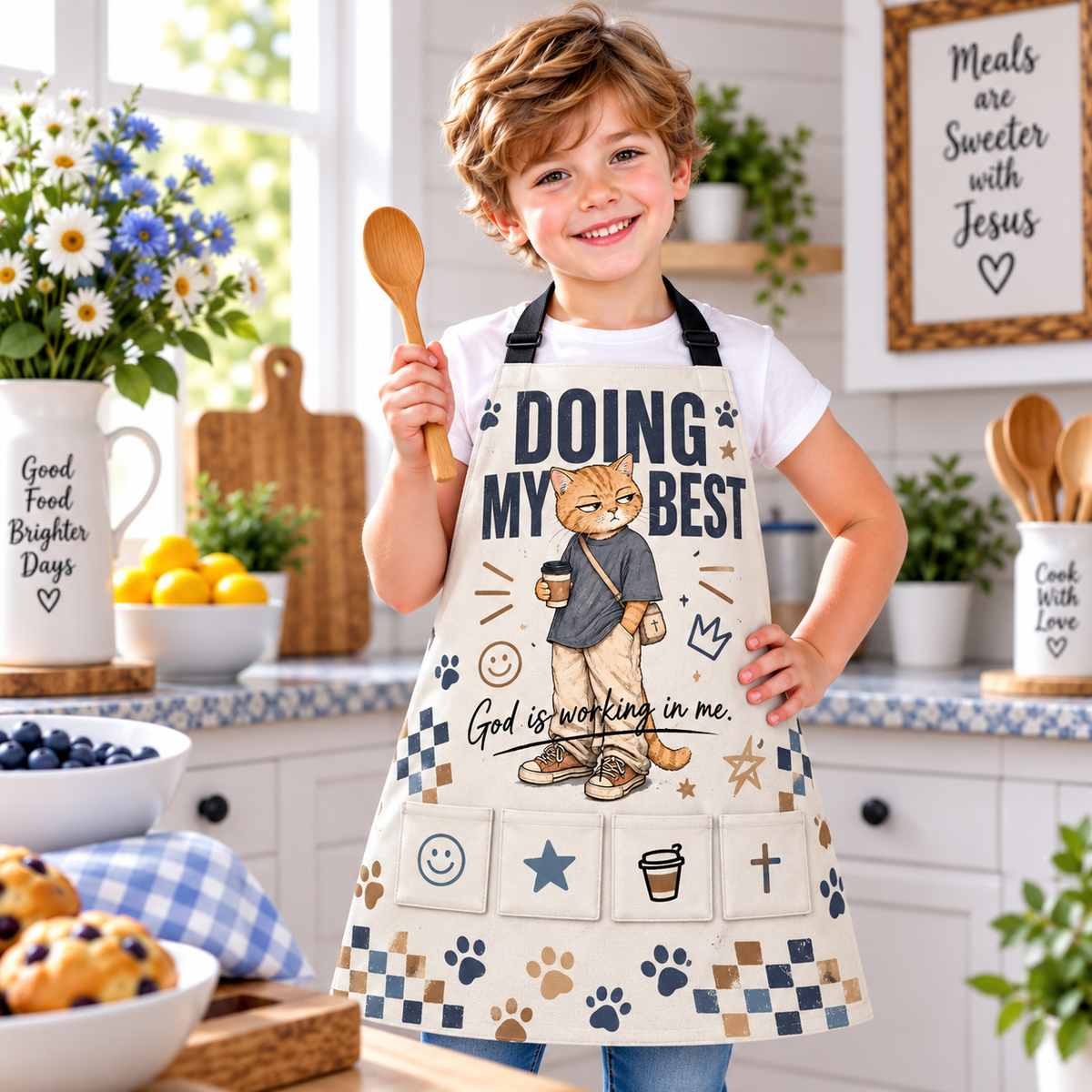 Doing My Best Kids Apron