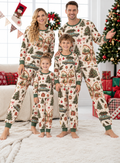 Christmas Tree Car Bow Family Mixed Cotton Pajamas