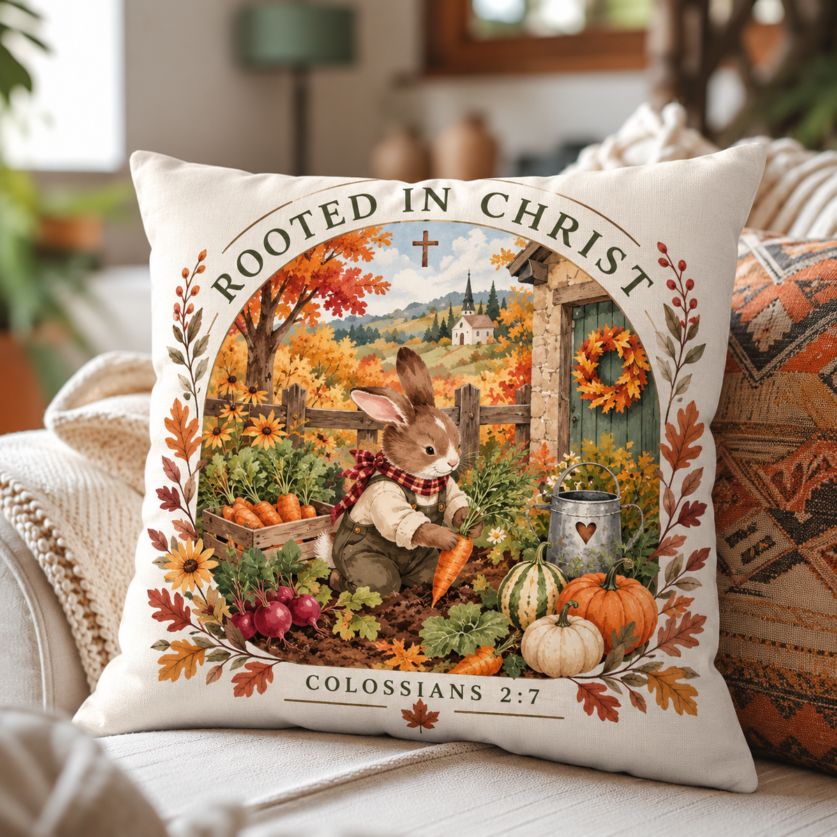 Rooted In Christ Pillow