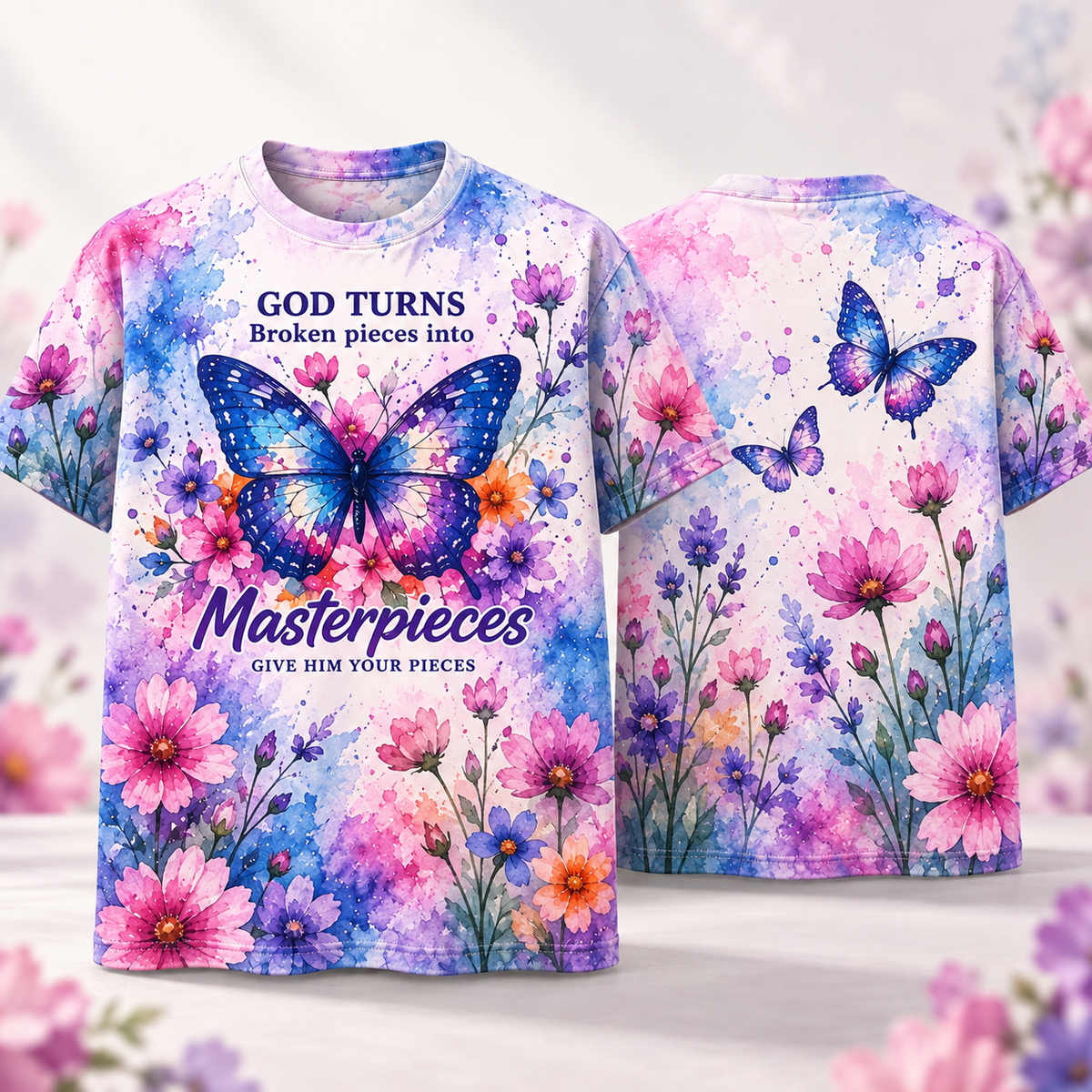 God Turns Broken Pieces Into Masterpieces T-Shirt