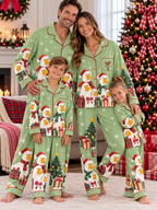 Christmas Ducks Family Ice Silk Pajamas