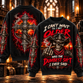 I Can't Wait Till I Get Older – Funny Cowboy Skull Sweatshirt