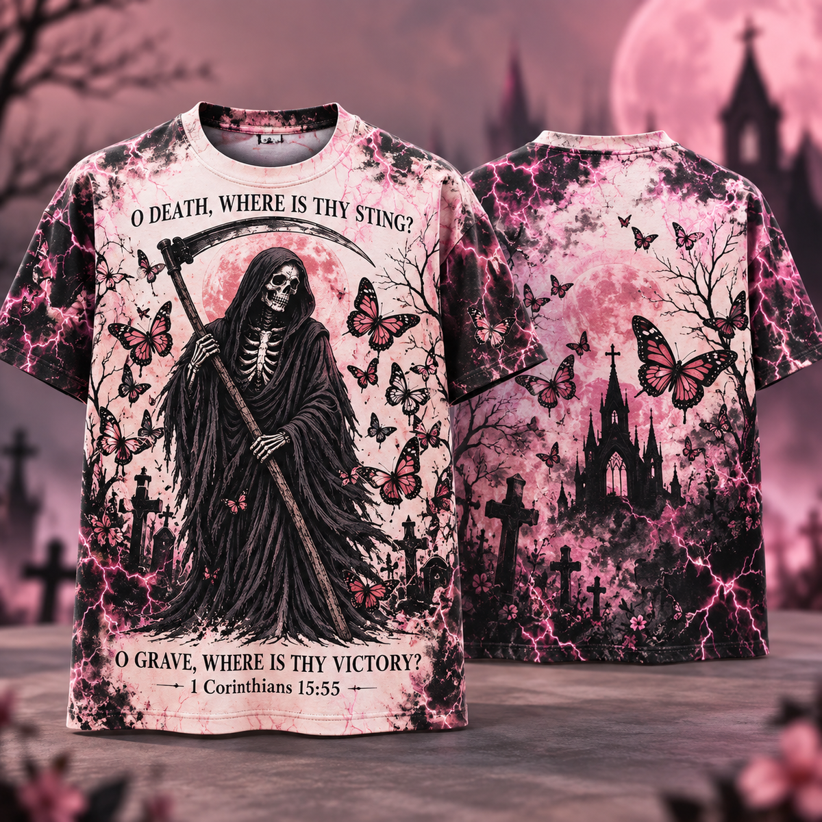 O Death Where Is Thy Sting Reaper T-Shirt