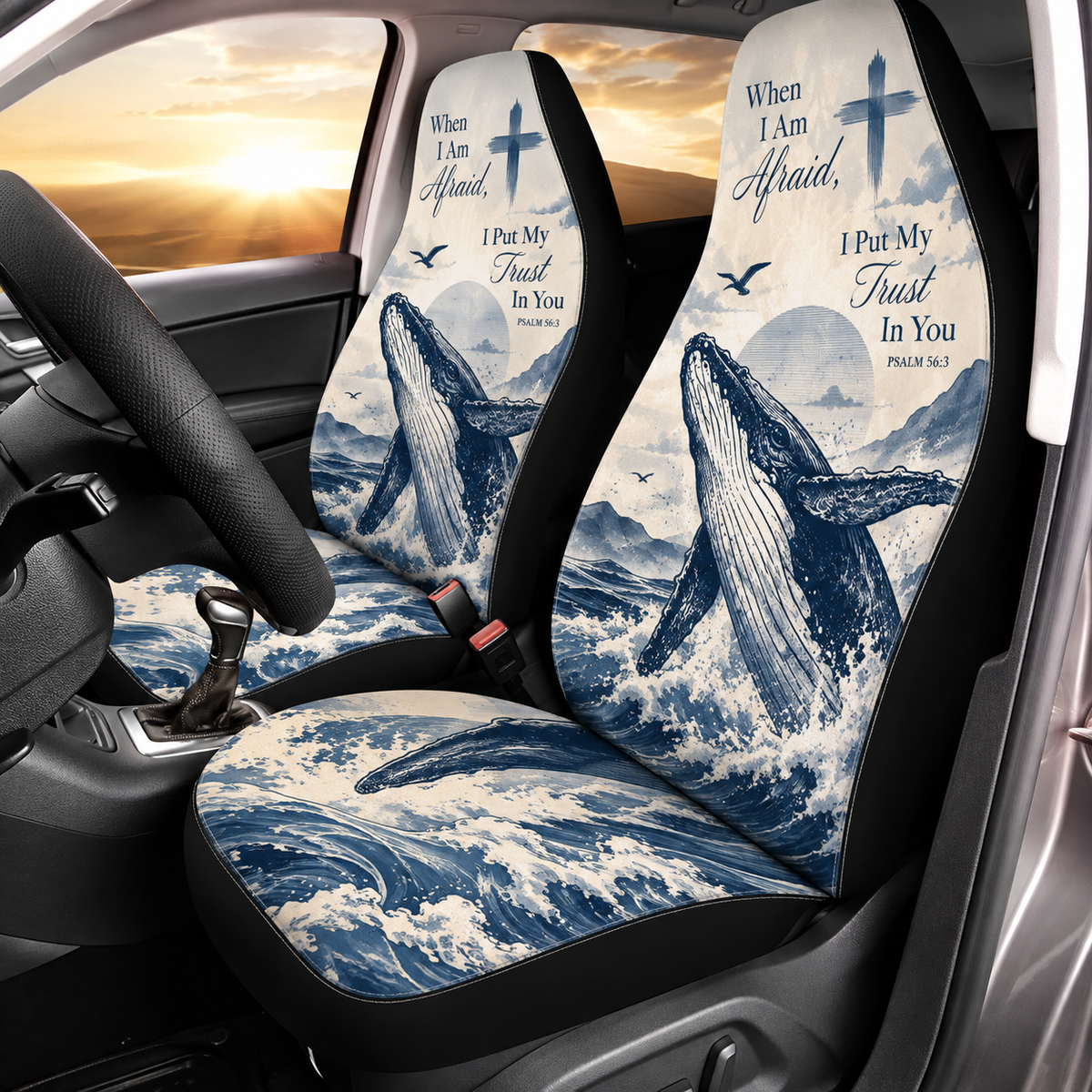 Whale Trust in You Car Seat Covers