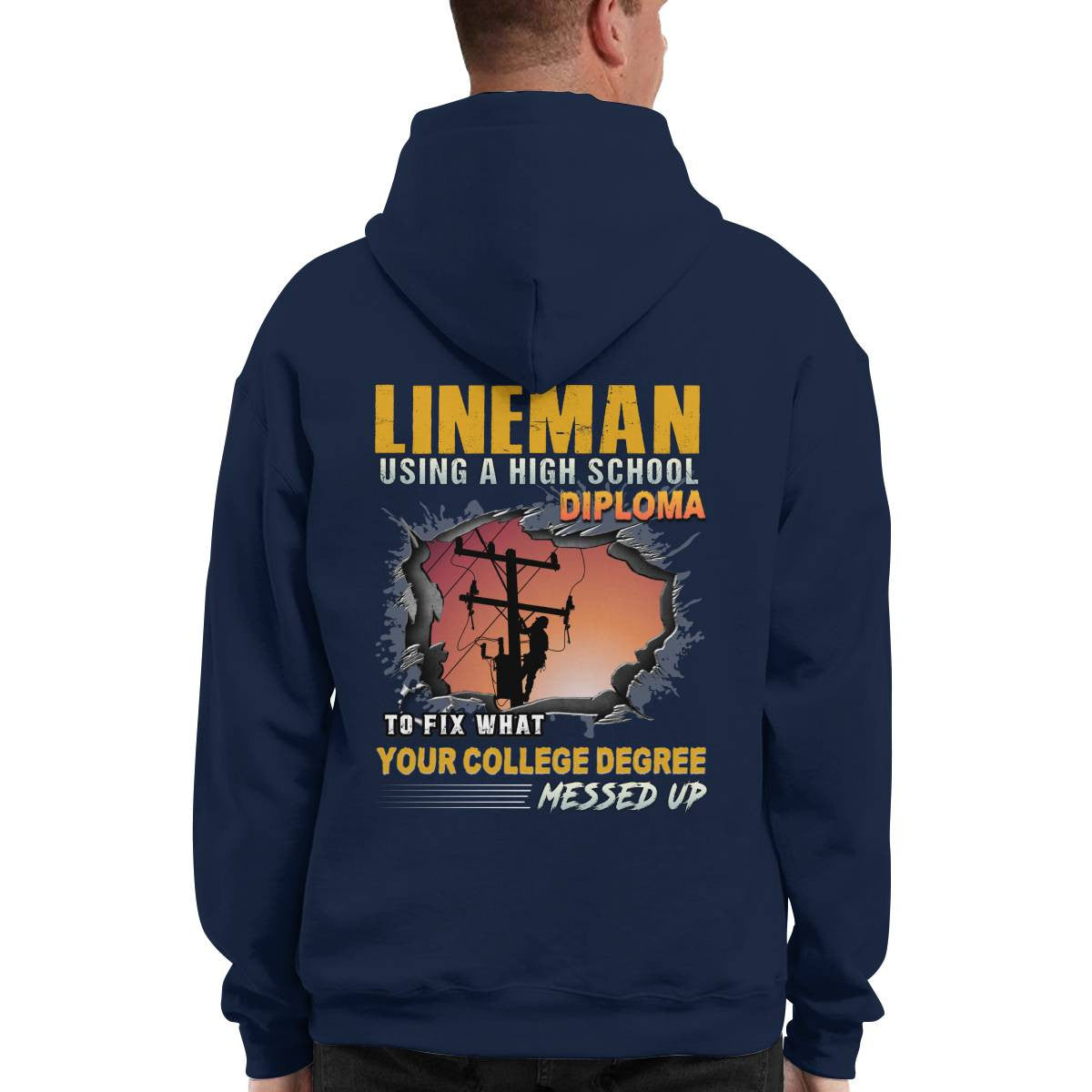 Awesome Lineman-Hoodie - grunx260804-0341