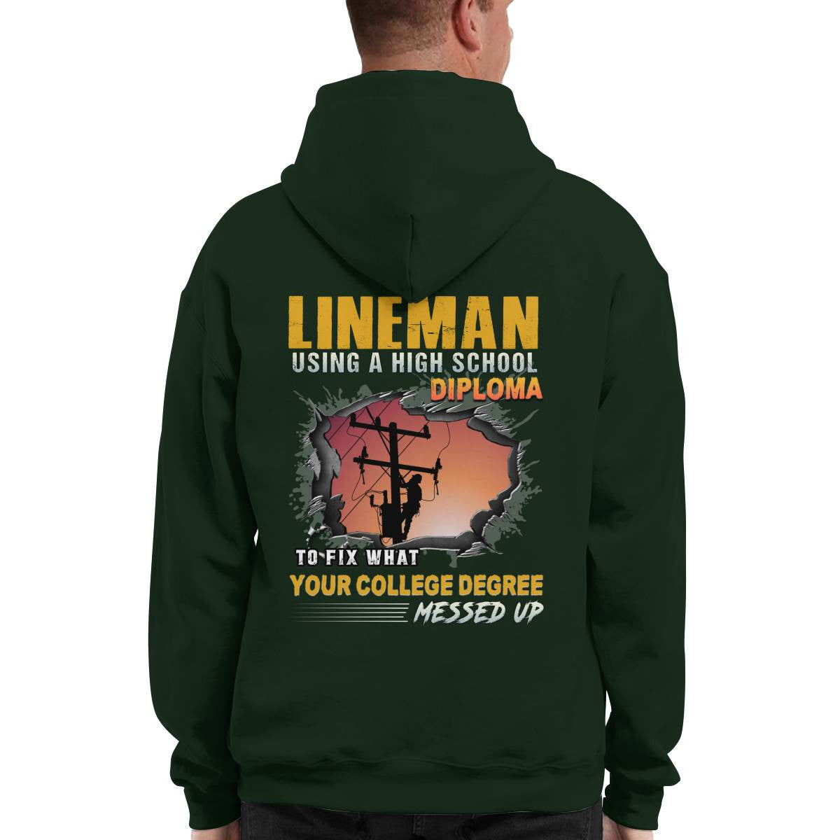 Awesome Lineman-Hoodie - grunx260804-0341