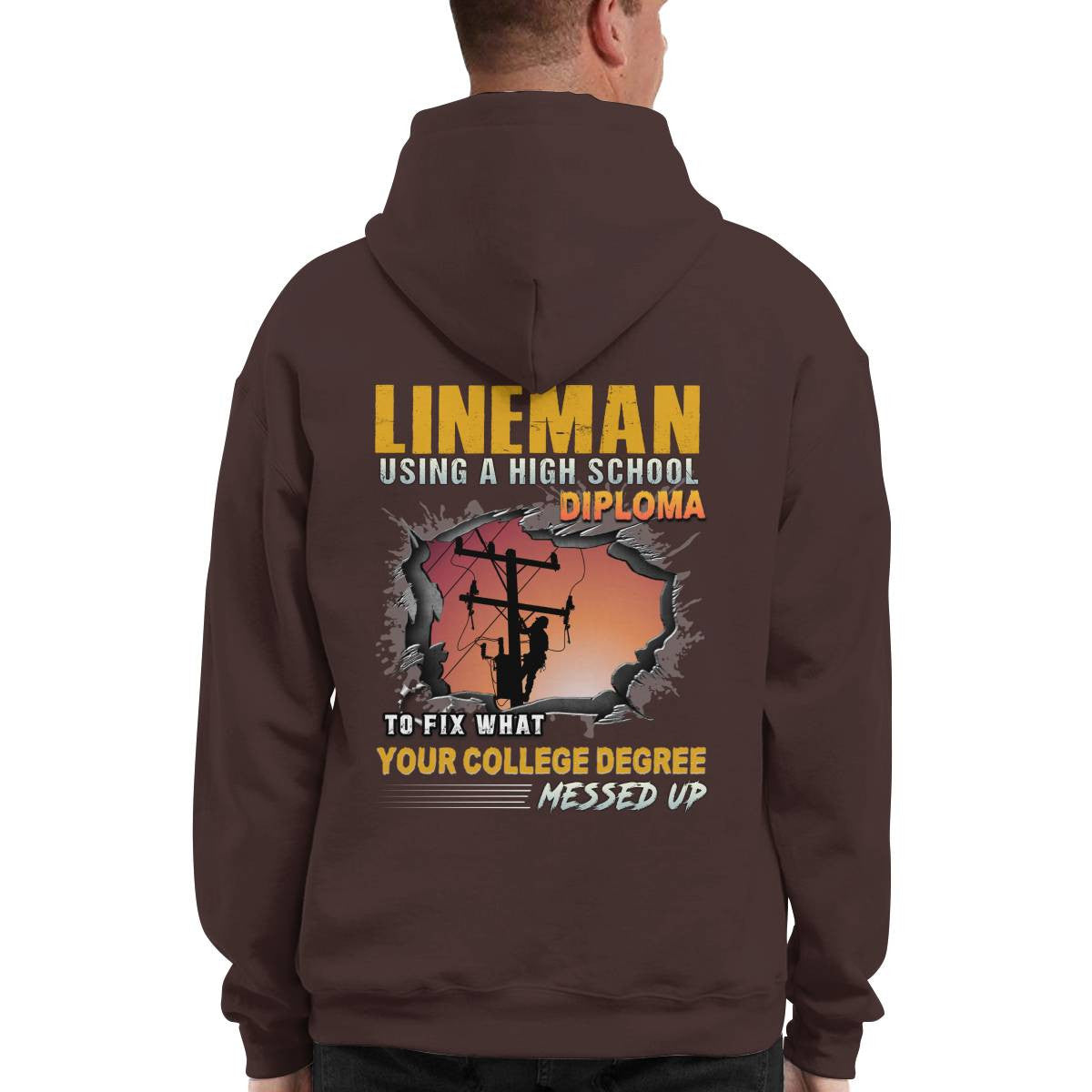Awesome Lineman-Hoodie - grunx260804-0341
