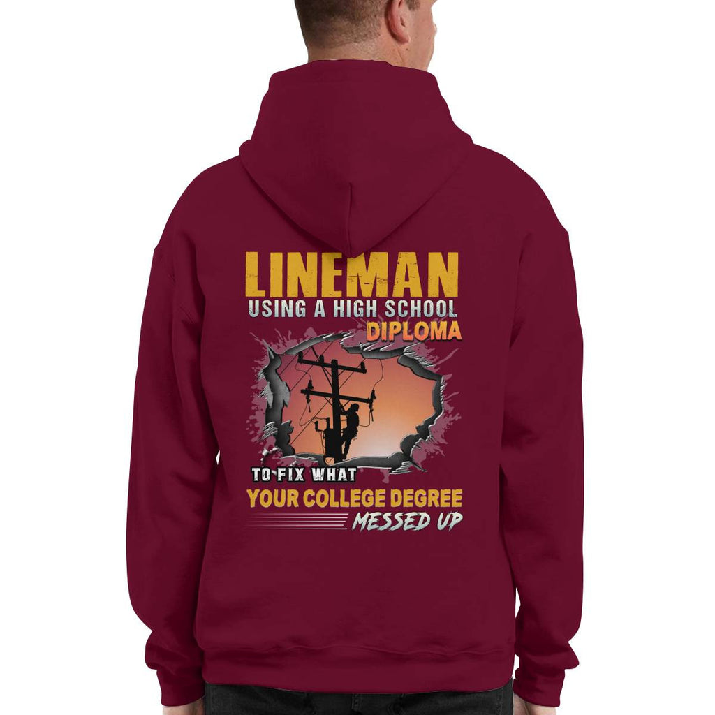 Awesome Lineman-Hoodie - grunx260804-0341