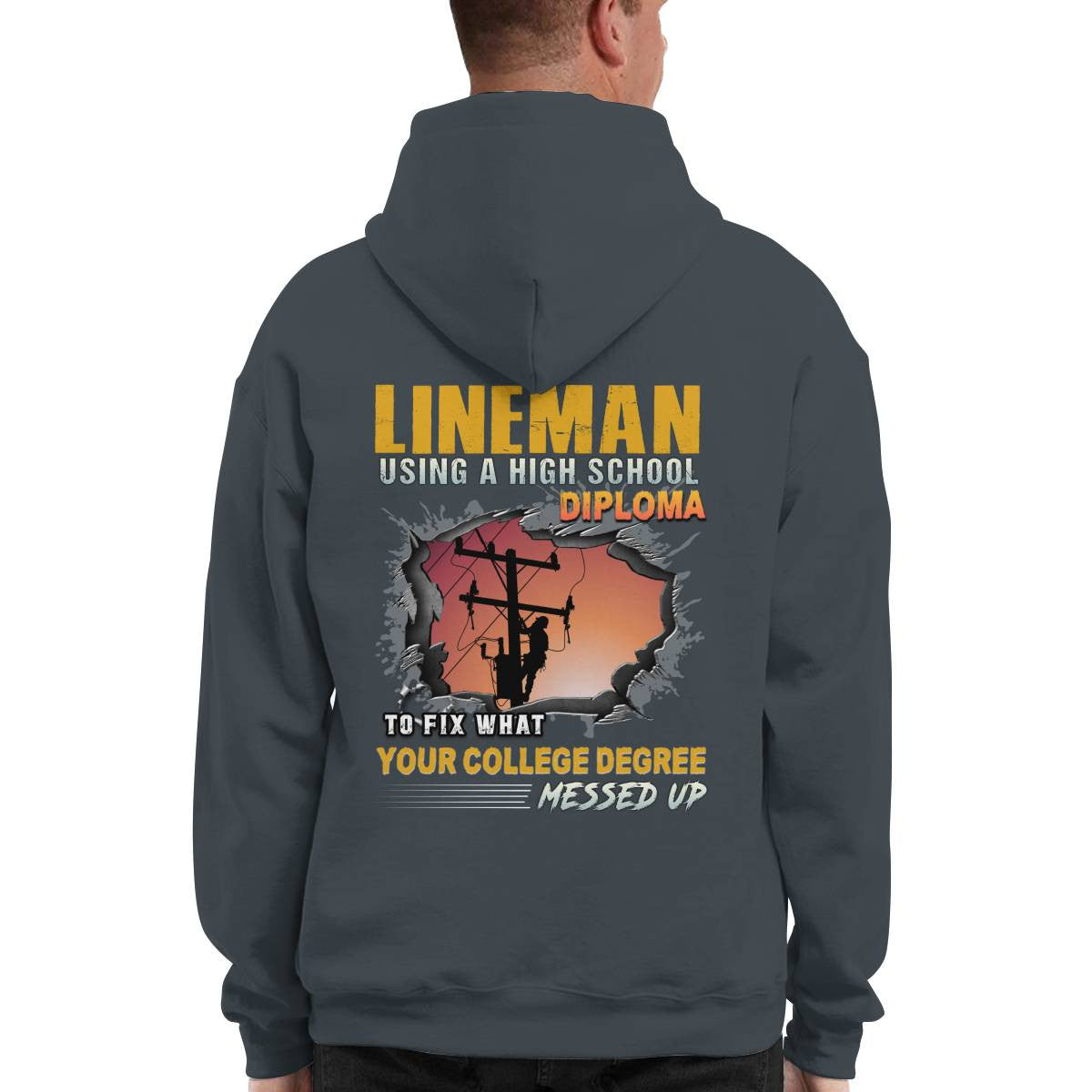 Awesome Lineman-Hoodie - grunx260804-0341