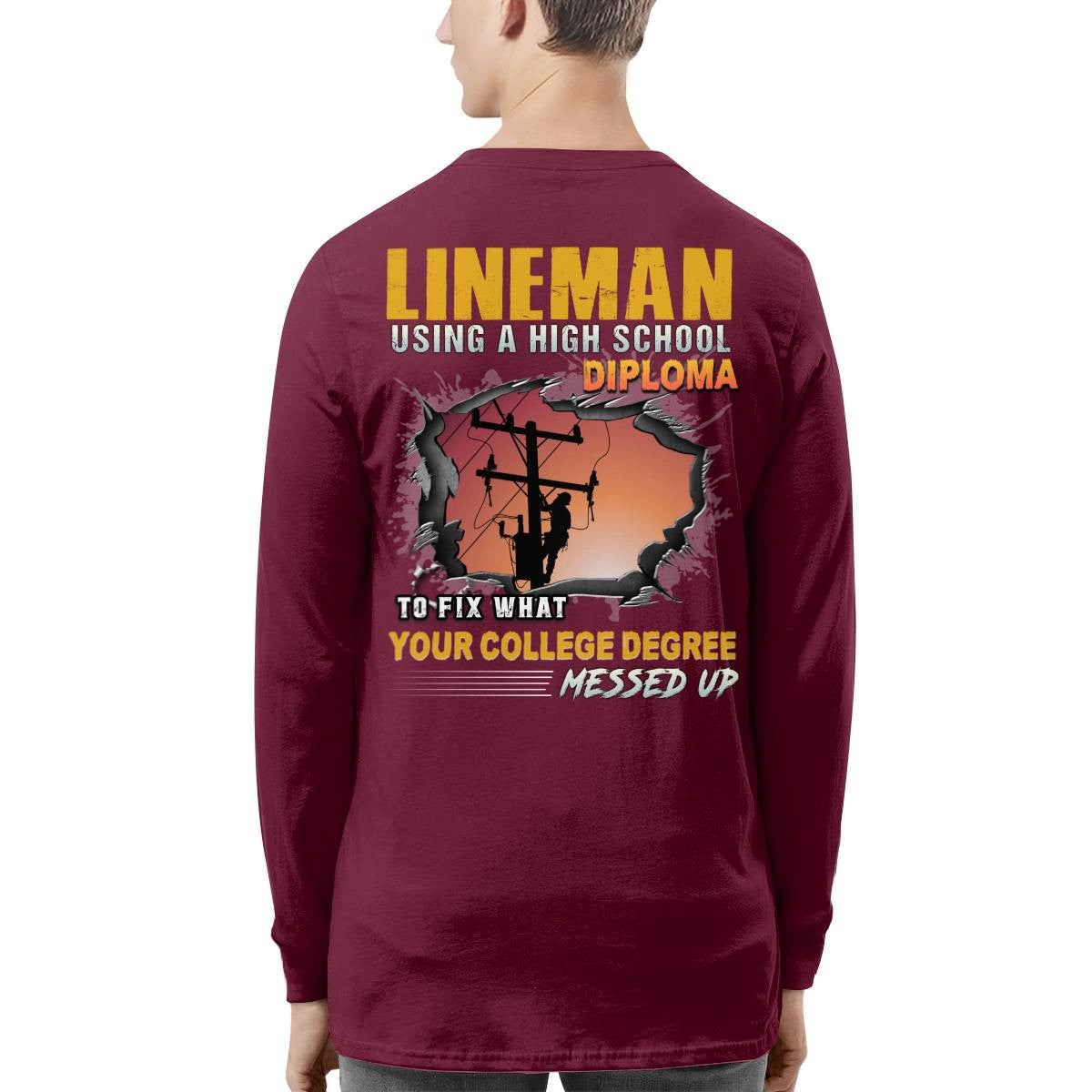 Awesome Lineman-Hoodie - grunx260804-0341