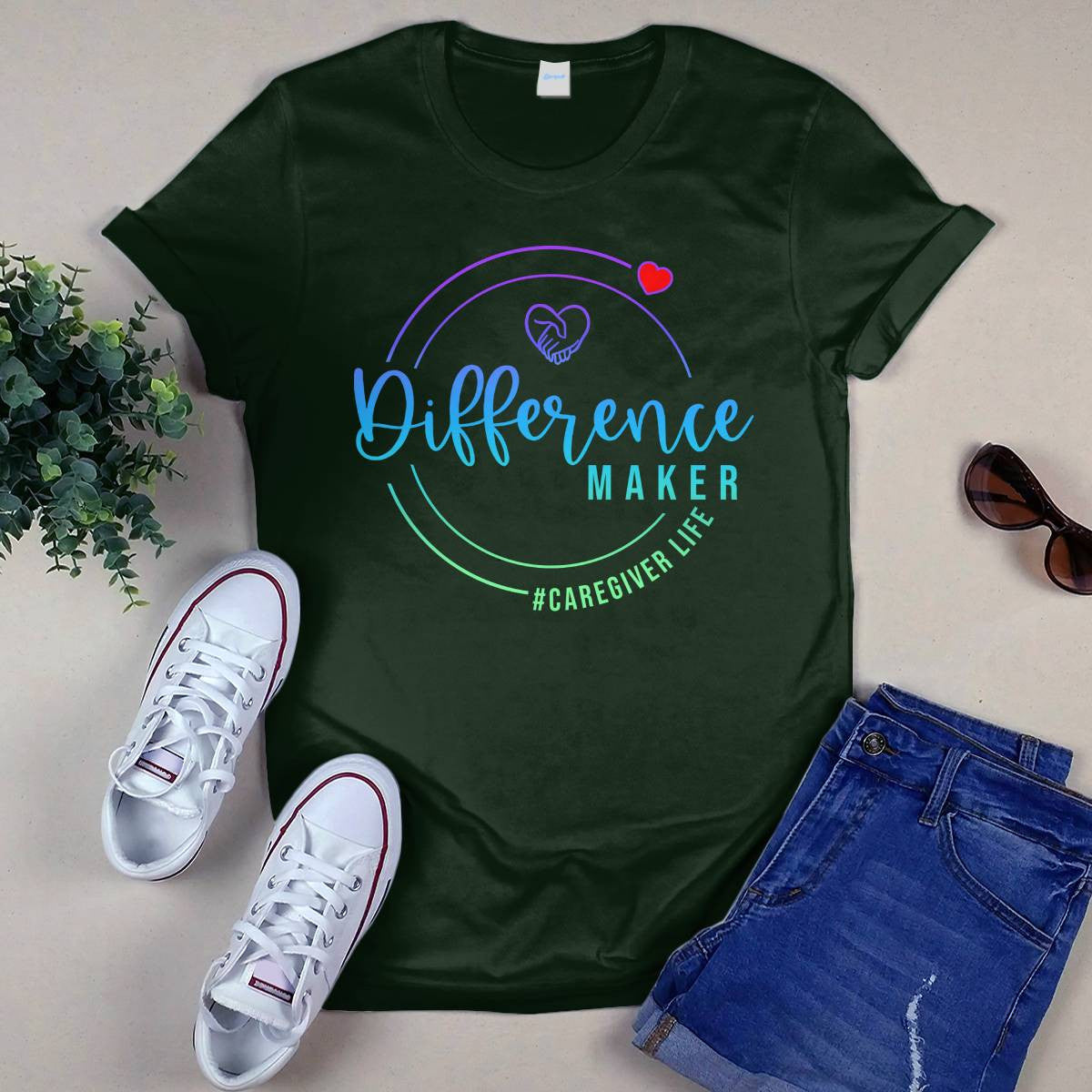 Awesome Caregiver-T-shirt-#F010824DIFREC2FCAREZ4