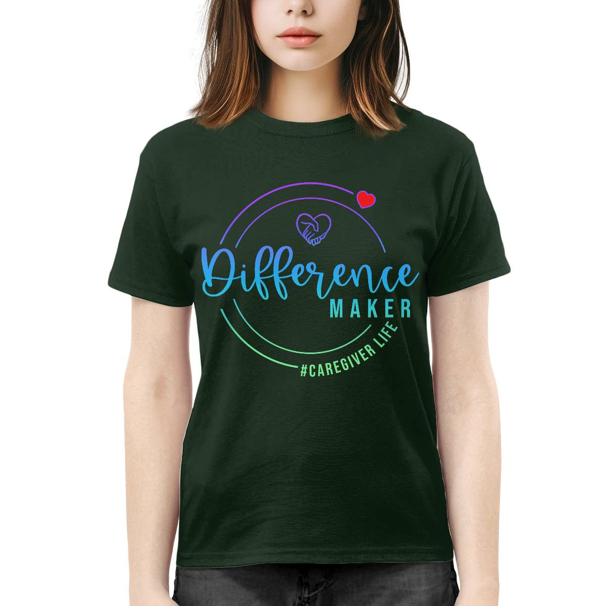 Awesome Caregiver-T-shirt-#F010824DIFREC2FCAREZ4