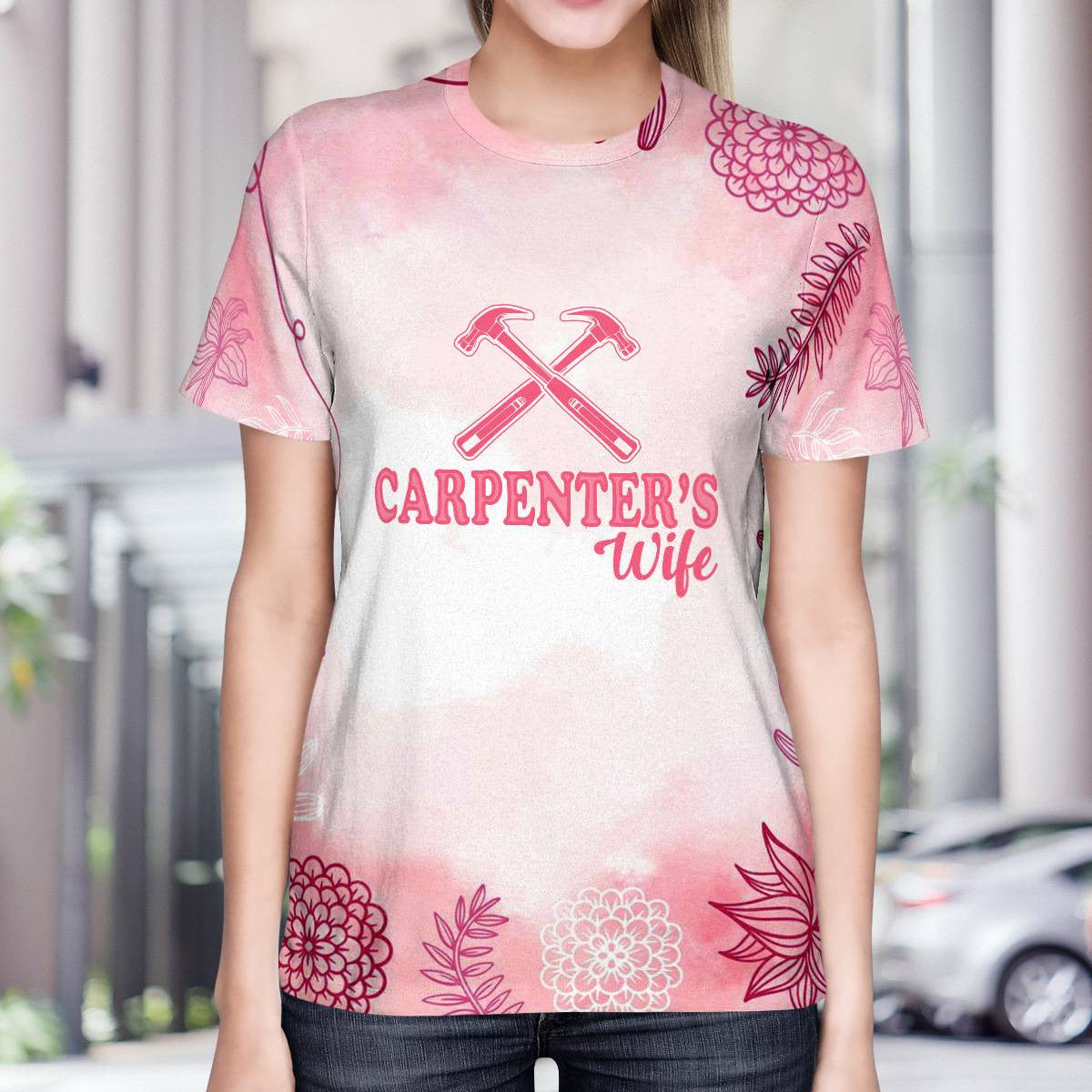 Awesome Carpenter's Wife-AOP T-Shirt -#M030924FIVTHIN15BCARPZ6