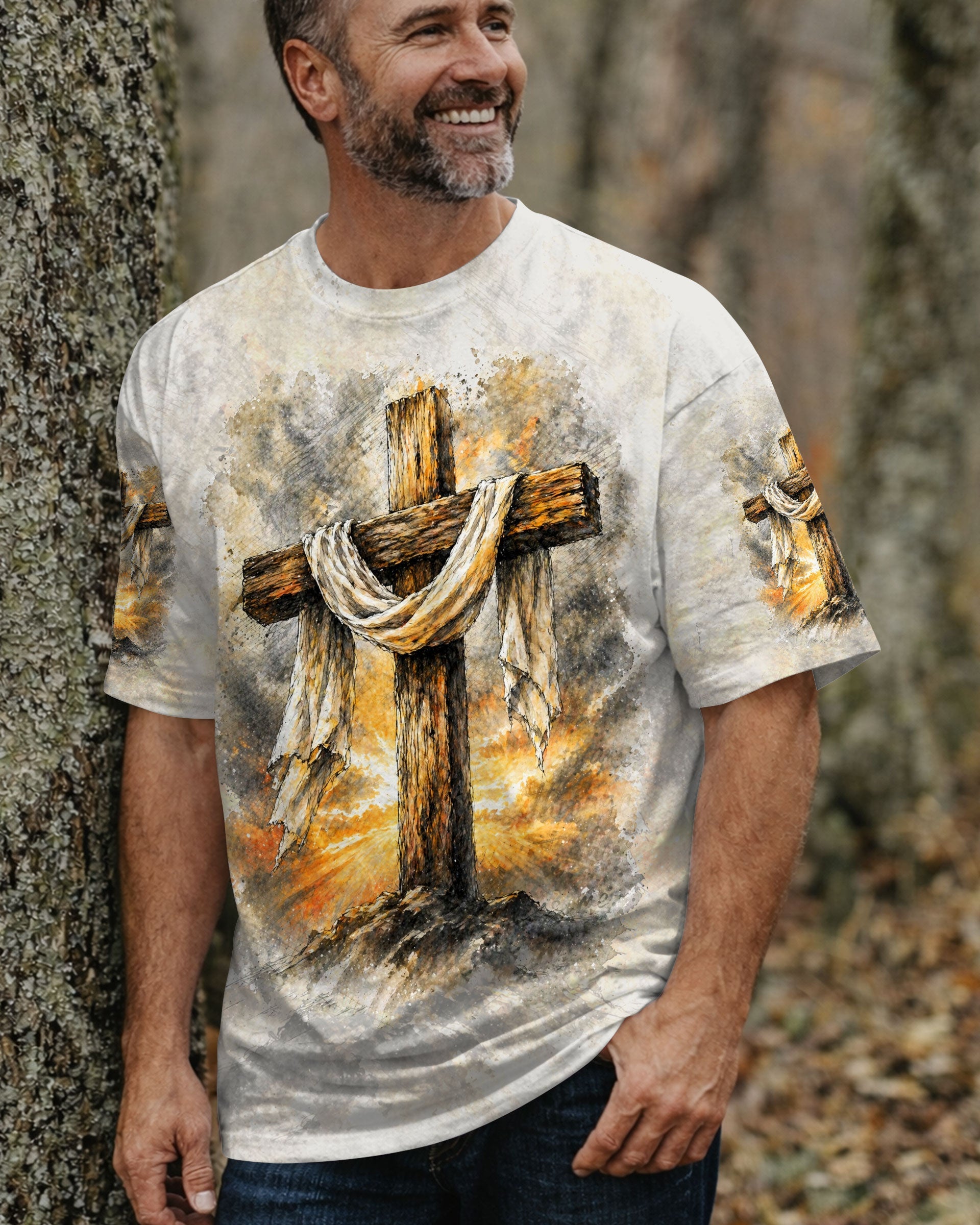 I Can Do All Things Through Christ Lion Cross Men's All Over Print - Trunx057763
