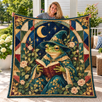 Reading Wizard Frog Quilt