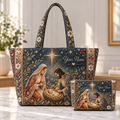 Personalized Starry Floral Quilted Shoulder Bag & Storage Bag