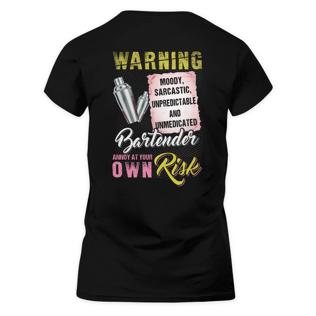 Awesome Bartender annoy at your own risk-T-shirt - grunx260804-0238
