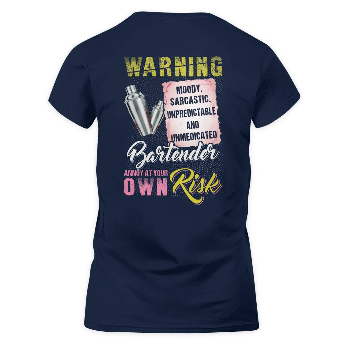 Awesome Bartender annoy at your own risk-T-shirt - grunx260804-0238