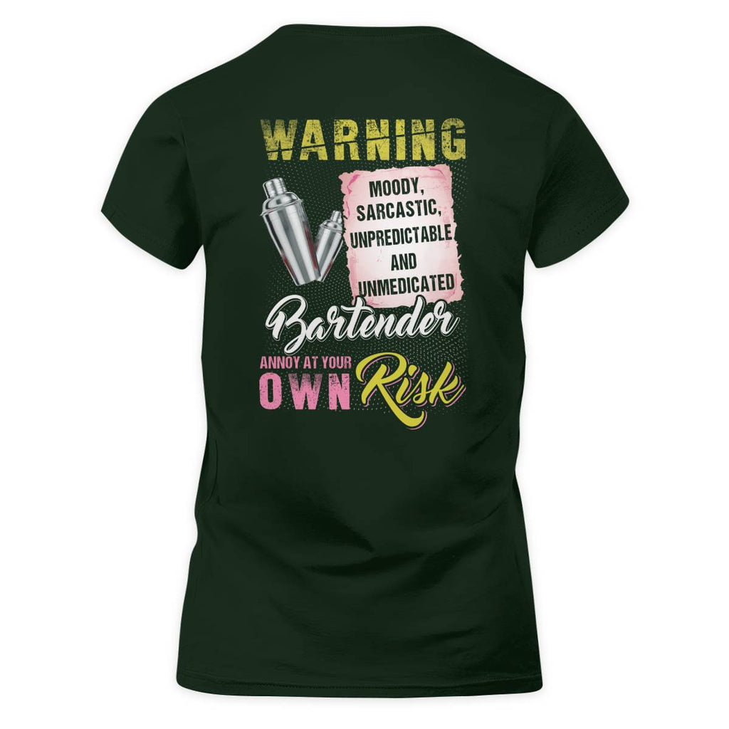 Awesome Bartender annoy at your own risk-T-shirt - grunx260804-0238