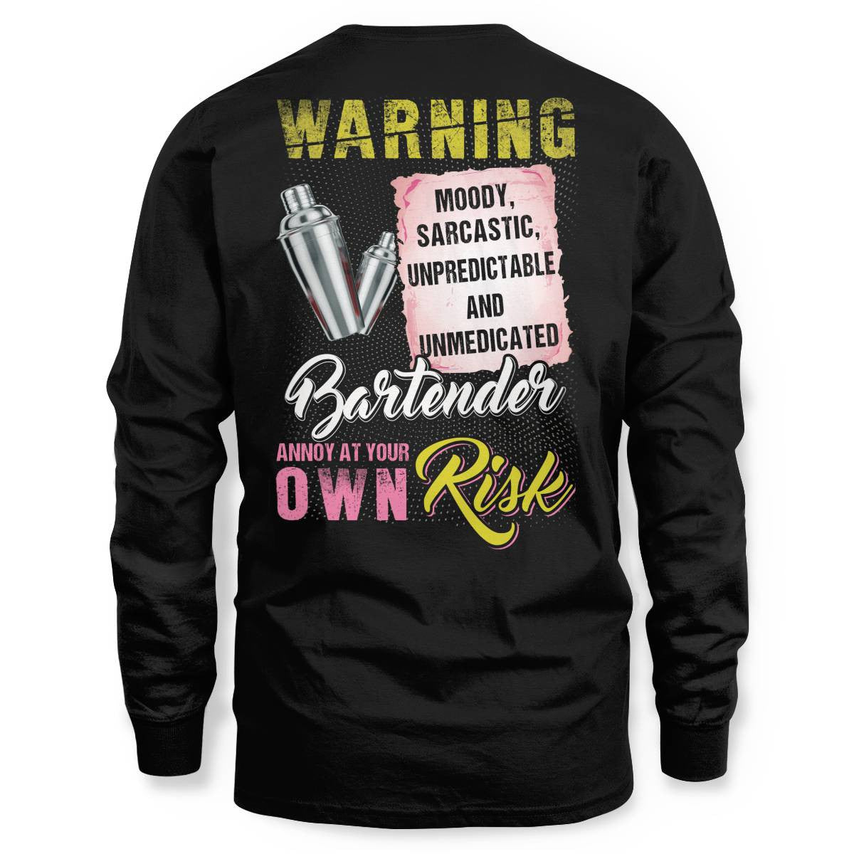Awesome Bartender annoy at your own risk-T-shirt - grunx260804-0238