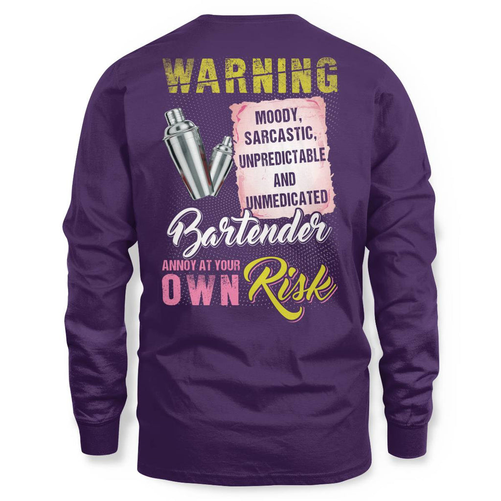 Awesome Bartender annoy at your own risk-T-shirt - grunx260804-0238