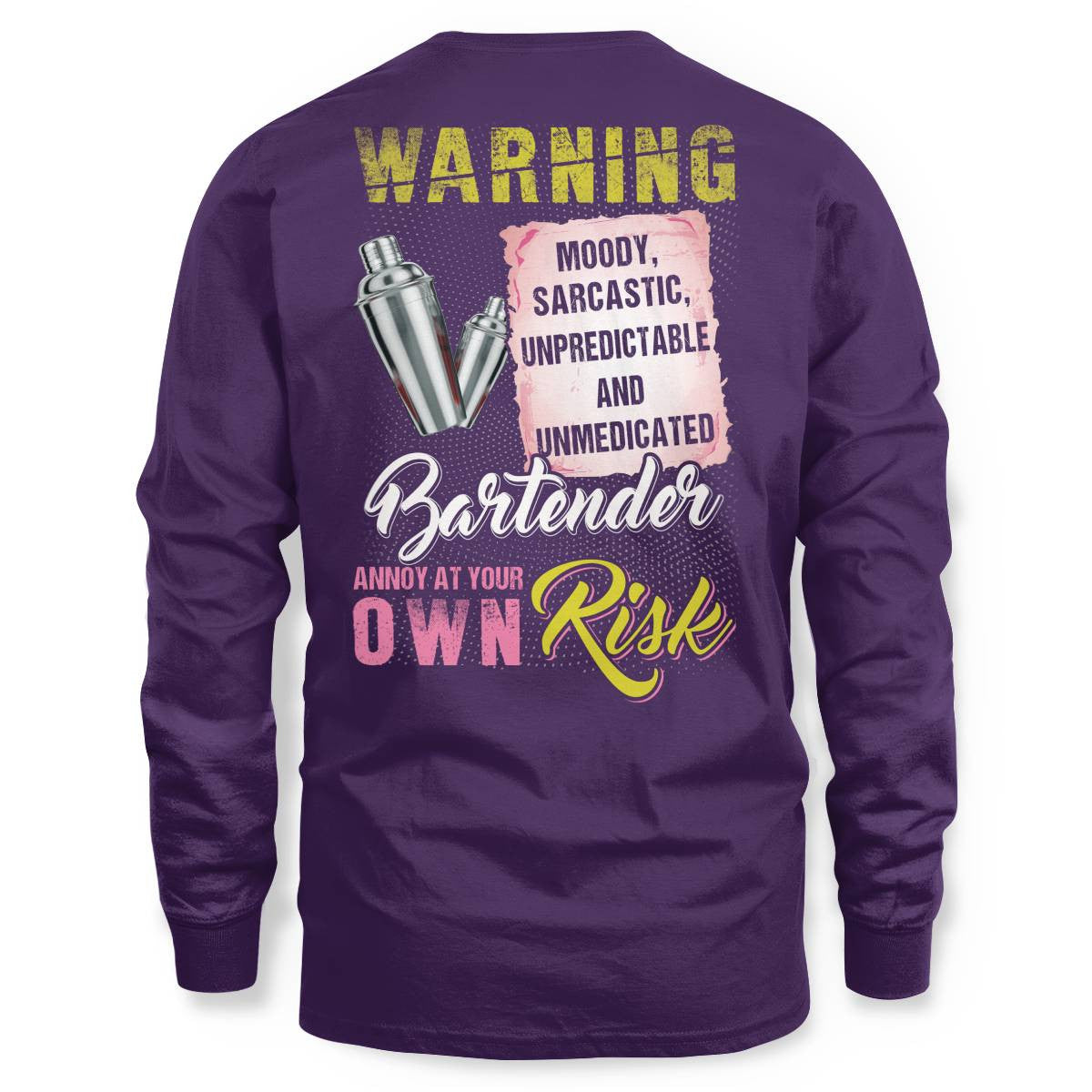 Awesome Bartender annoy at your own risk-T-shirt - grunx260804-0238