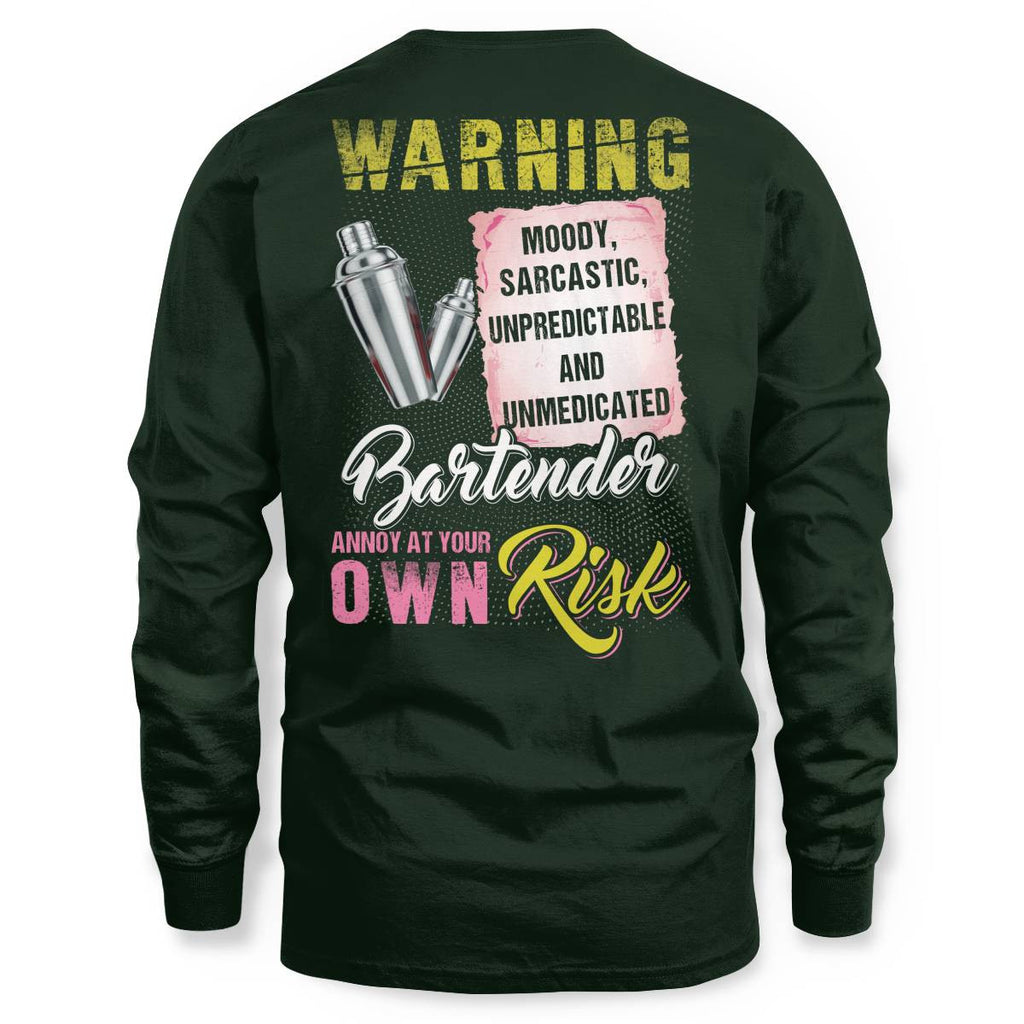Awesome Bartender annoy at your own risk-T-shirt - grunx260804-0238