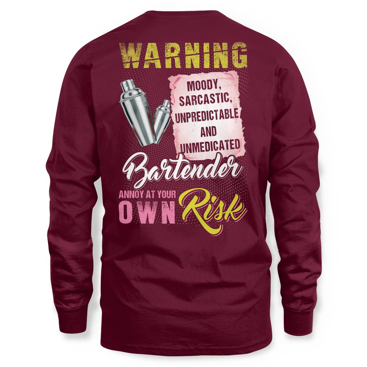 Awesome Bartender annoy at your own risk-T-shirt - grunx260804-0238