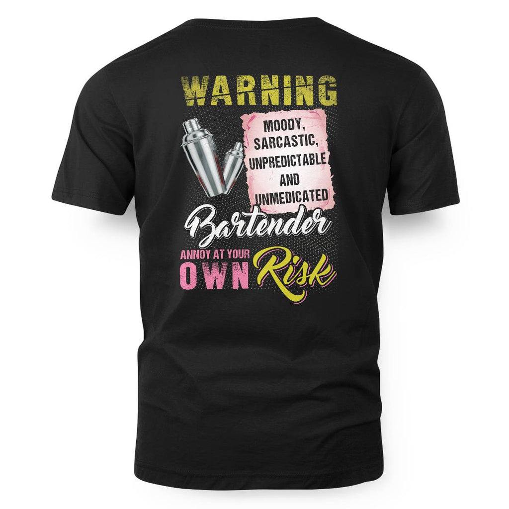 Awesome Bartender annoy at your own risk-T-shirt - grunx260804-0238