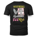 Awesome Bartender annoy at your own risk-T-shirt - grunx260804-0238