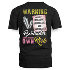 Awesome Bartender annoy at your own risk-T-shirt - grunx260804-0238