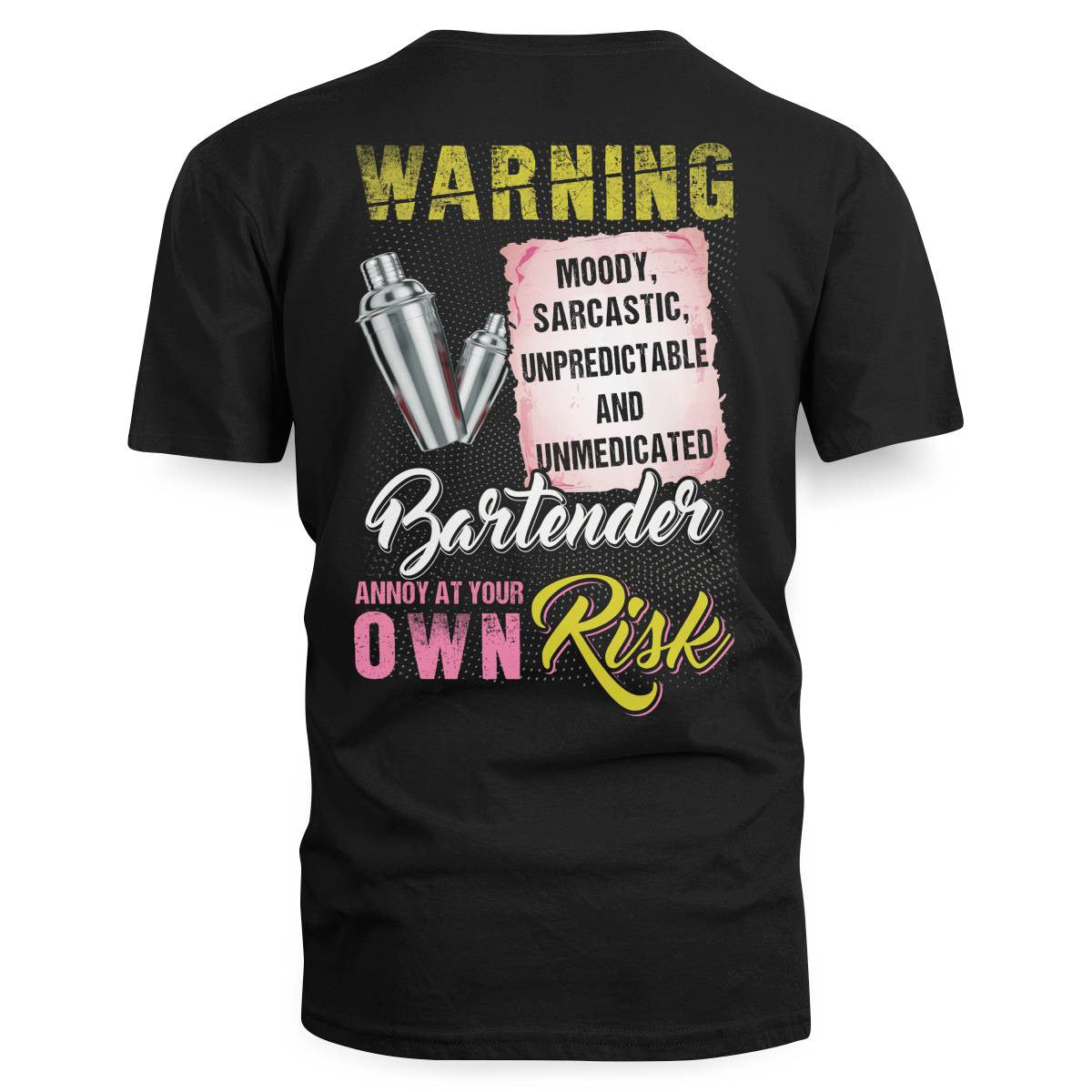 Awesome Bartender annoy at your own risk-T-shirt - grunx260804-0238