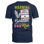 Awesome Bartender annoy at your own risk-T-shirt - grunx260804-0238