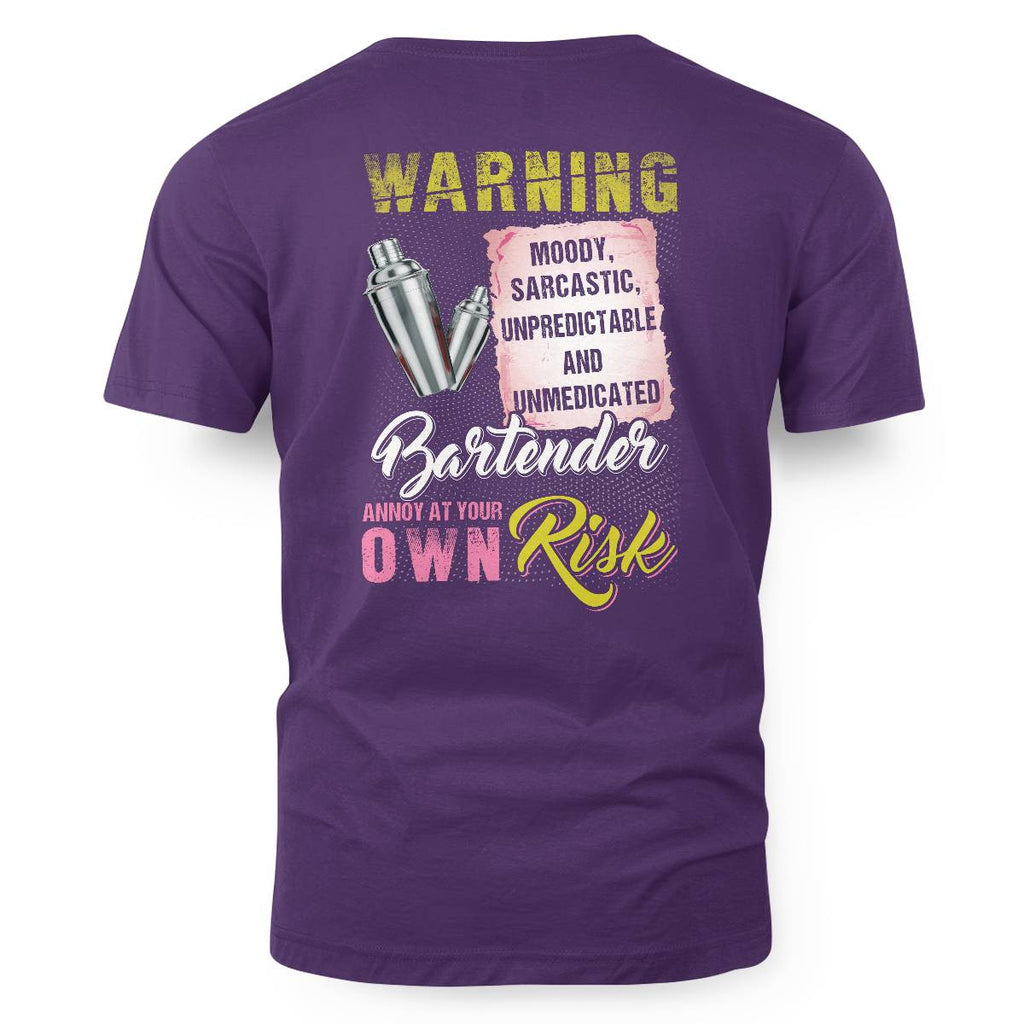 Awesome Bartender annoy at your own risk-T-shirt - grunx260804-0238