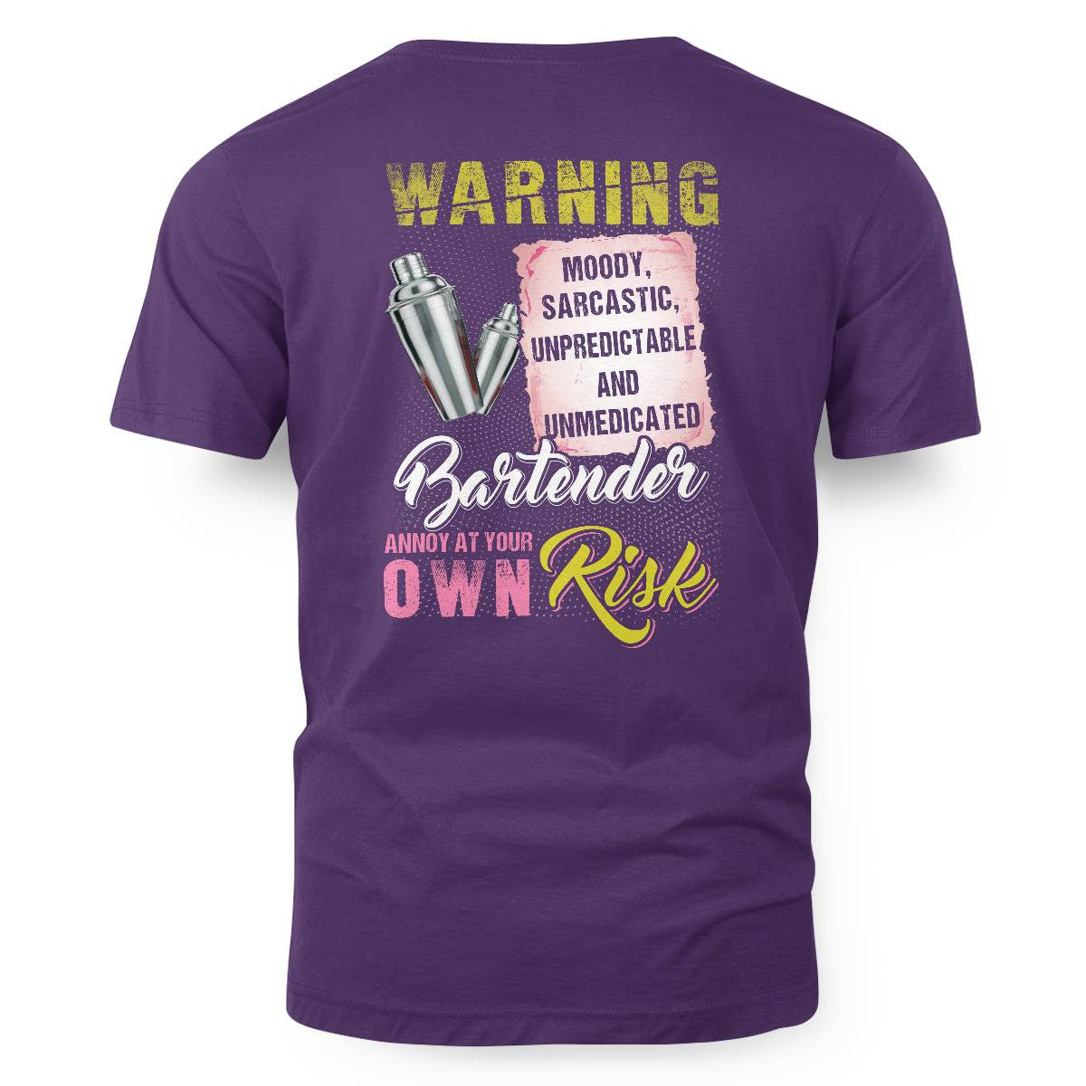 Awesome Bartender annoy at your own risk-T-shirt - grunx260804-0238