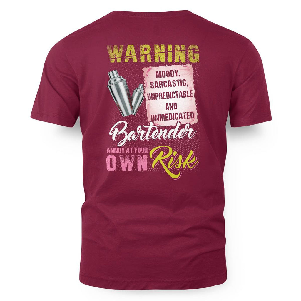 Awesome Bartender annoy at your own risk-T-shirt - grunx260804-0238