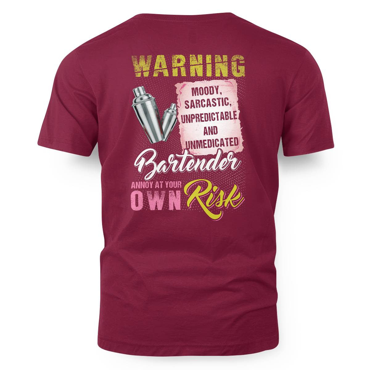 Awesome Bartender annoy at your own risk-T-shirt - grunx260804-0238