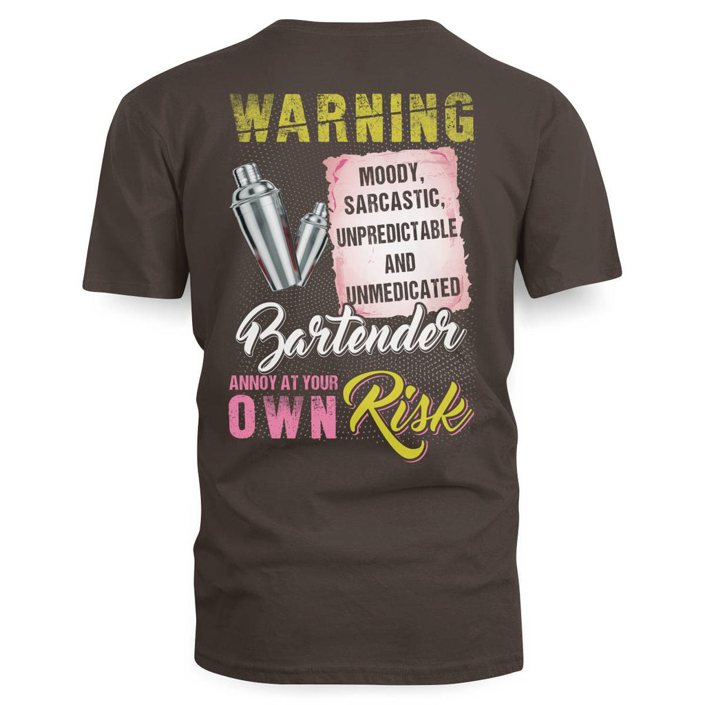 Awesome Bartender annoy at your own risk-T-shirt - grunx260804-0238