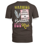 Awesome Bartender annoy at your own risk-T-shirt - grunx260804-0238
