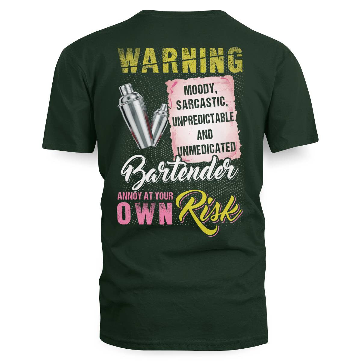 Awesome Bartender annoy at your own risk-T-shirt - grunx260804-0238