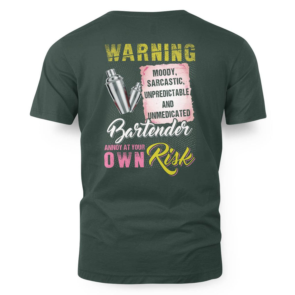 Awesome Bartender annoy at your own risk-T-shirt - grunx260804-0238