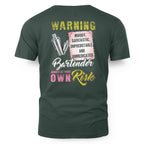 Awesome Bartender annoy at your own risk-T-shirt - grunx260804-0238