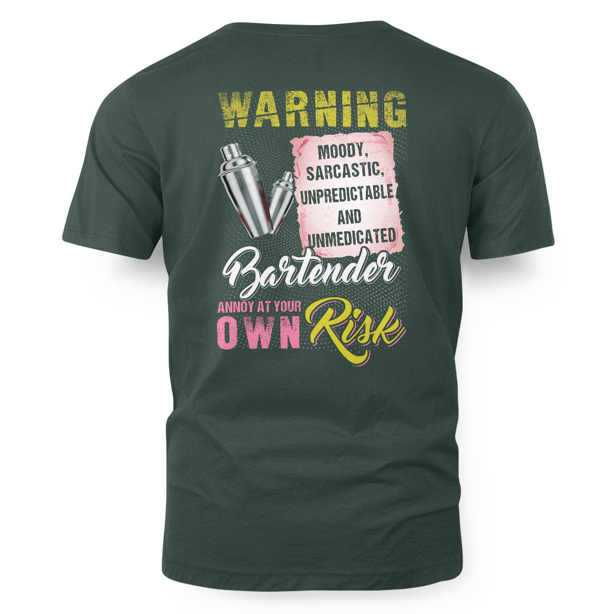 Awesome Bartender annoy at your own risk-T-shirt - grunx260804-0238