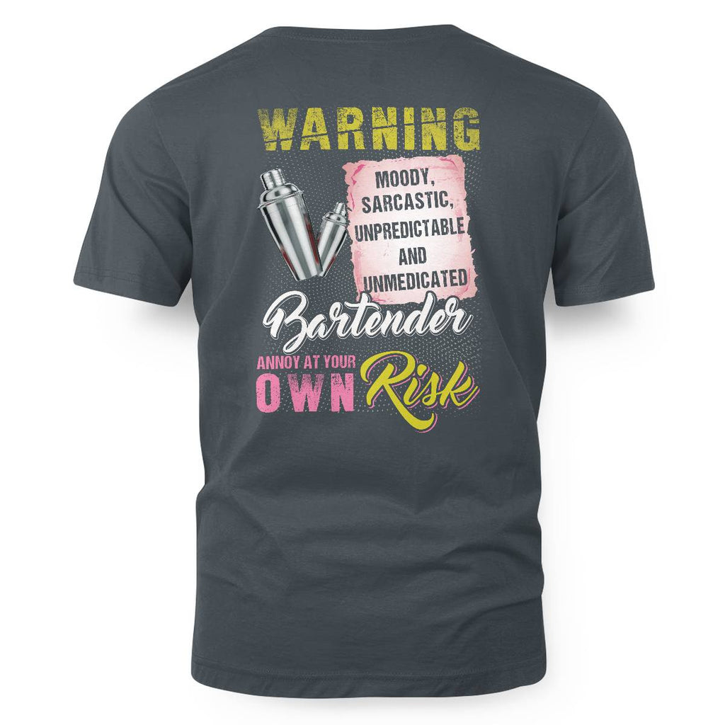 Awesome Bartender annoy at your own risk-T-shirt - grunx260804-0238