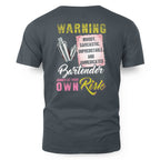 Awesome Bartender annoy at your own risk-T-shirt - grunx260804-0238