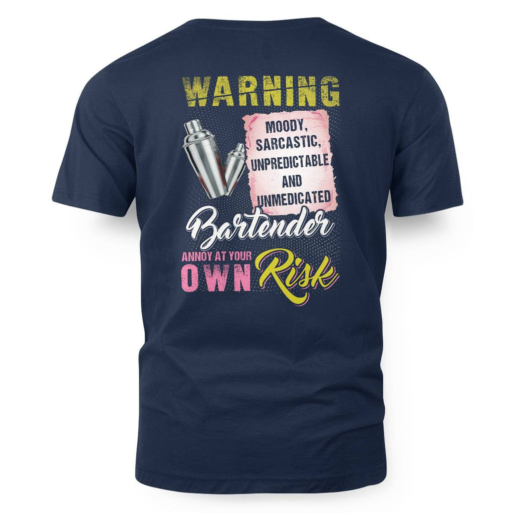 Awesome Bartender annoy at your own risk-T-shirt - grunx260804-0238