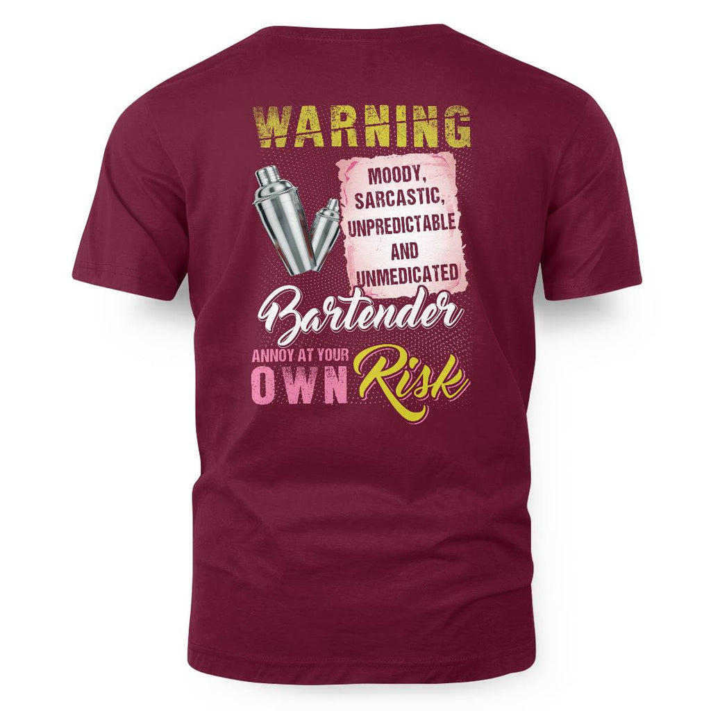 Awesome Bartender annoy at your own risk-T-shirt - grunx260804-0238