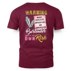 Awesome Bartender annoy at your own risk-T-shirt - grunx260804-0238